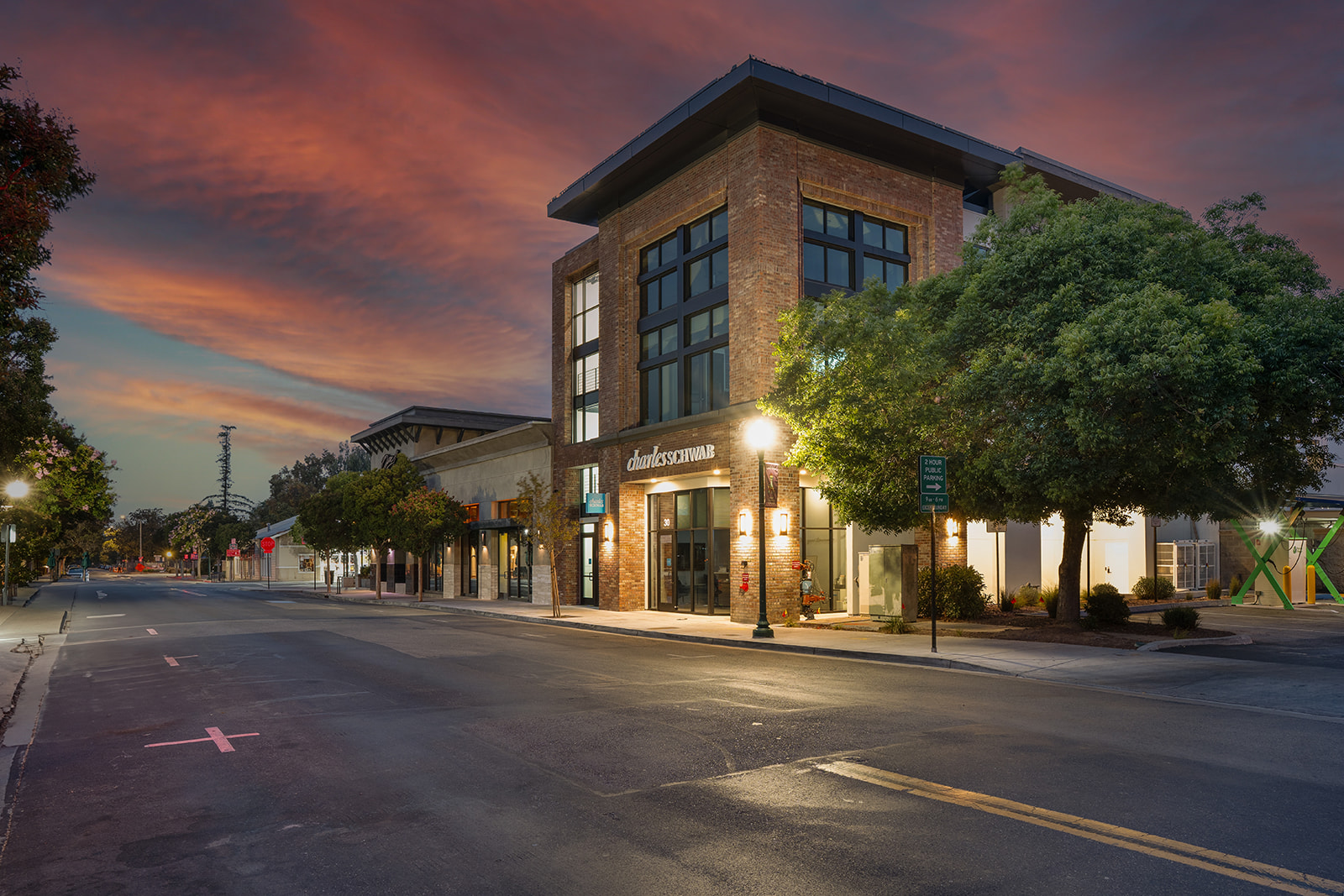 Commercial building exterior